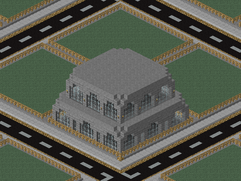 back view of 'Stadthalle'