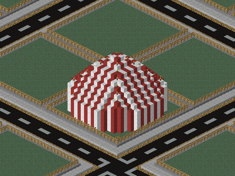 back view of 'Zirkus Kubus Maximus'