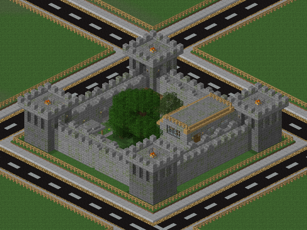 back view of 'Burg Viereck'