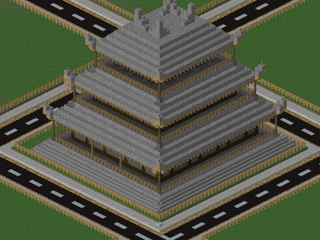 back view of 'Pagode'